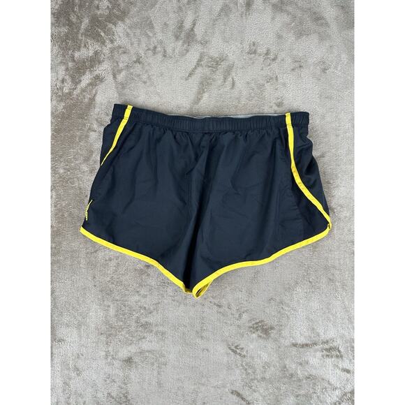 Nike DriFit Women's Black /Yellow Livestrong Athletic running shorts Size Medium - Picture 4 of 8